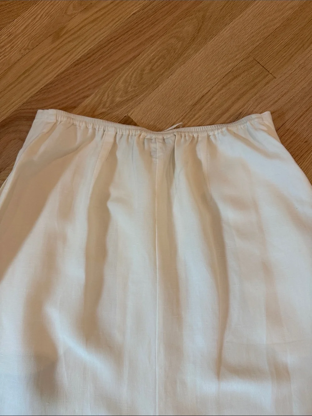 Citron Santa Monica Button-Front Maxi Silk Linen Skirt - Picture 12 of 13